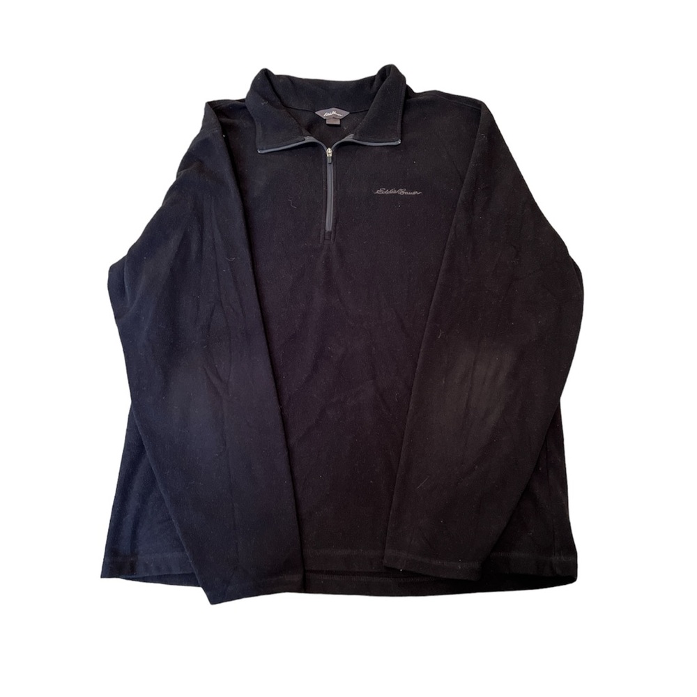 Eddie Bauer Men's Black Half-Zip Sweater